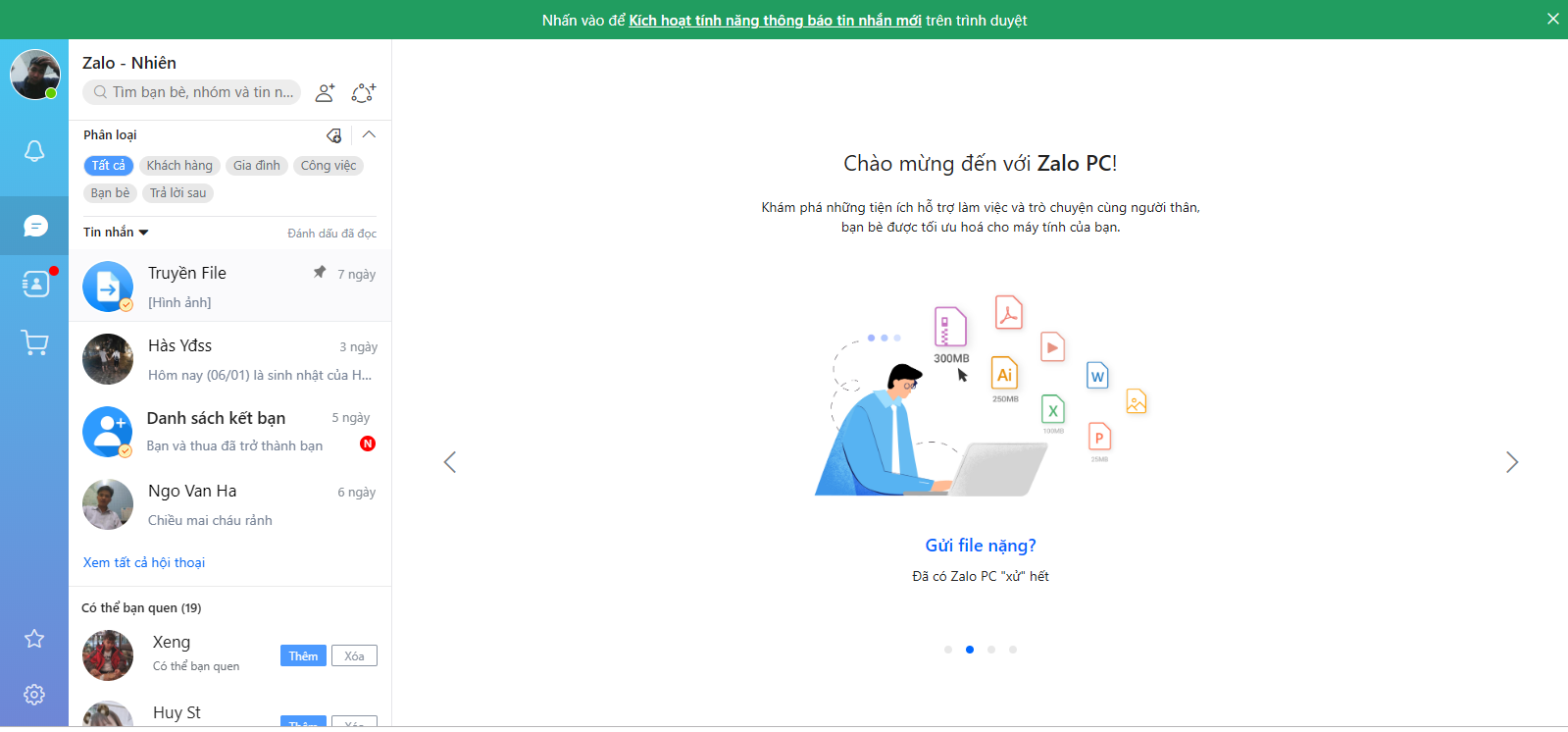 dang nhap zalo web 03 Hướng dẫn cách đăng nhập vào Zalo Web trên google chrome