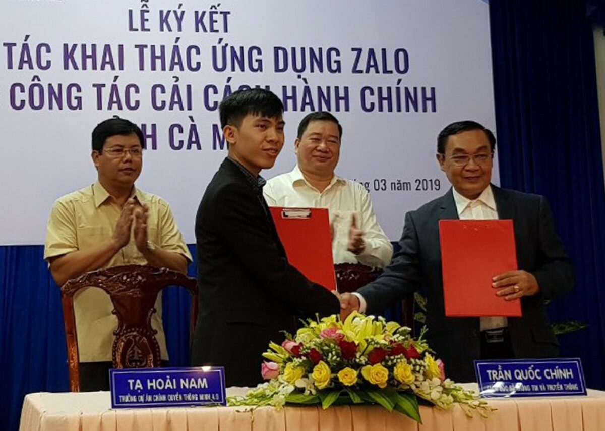 ca mau dung ung dung zalo giai quyet cac thu tuc hanh chinh1 Cà Mau đưa ứng dụng Zalo giải quyết các thủ tục hành chính nhanh gọn